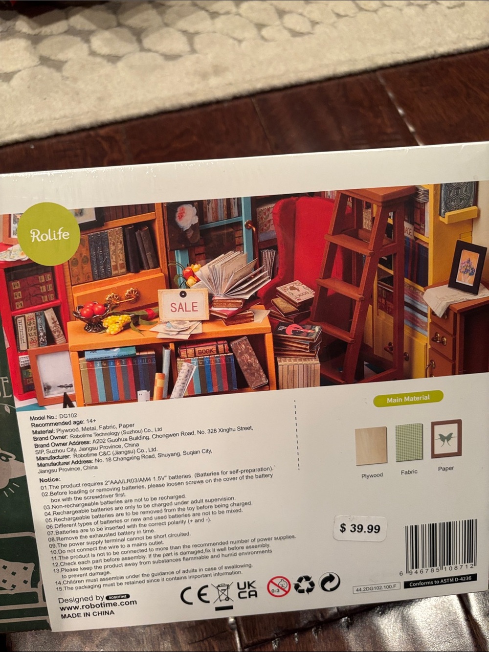 ROLIFE- Sam's Study DIY Miniature House. Brand new in pkg - Picture 5 of 8